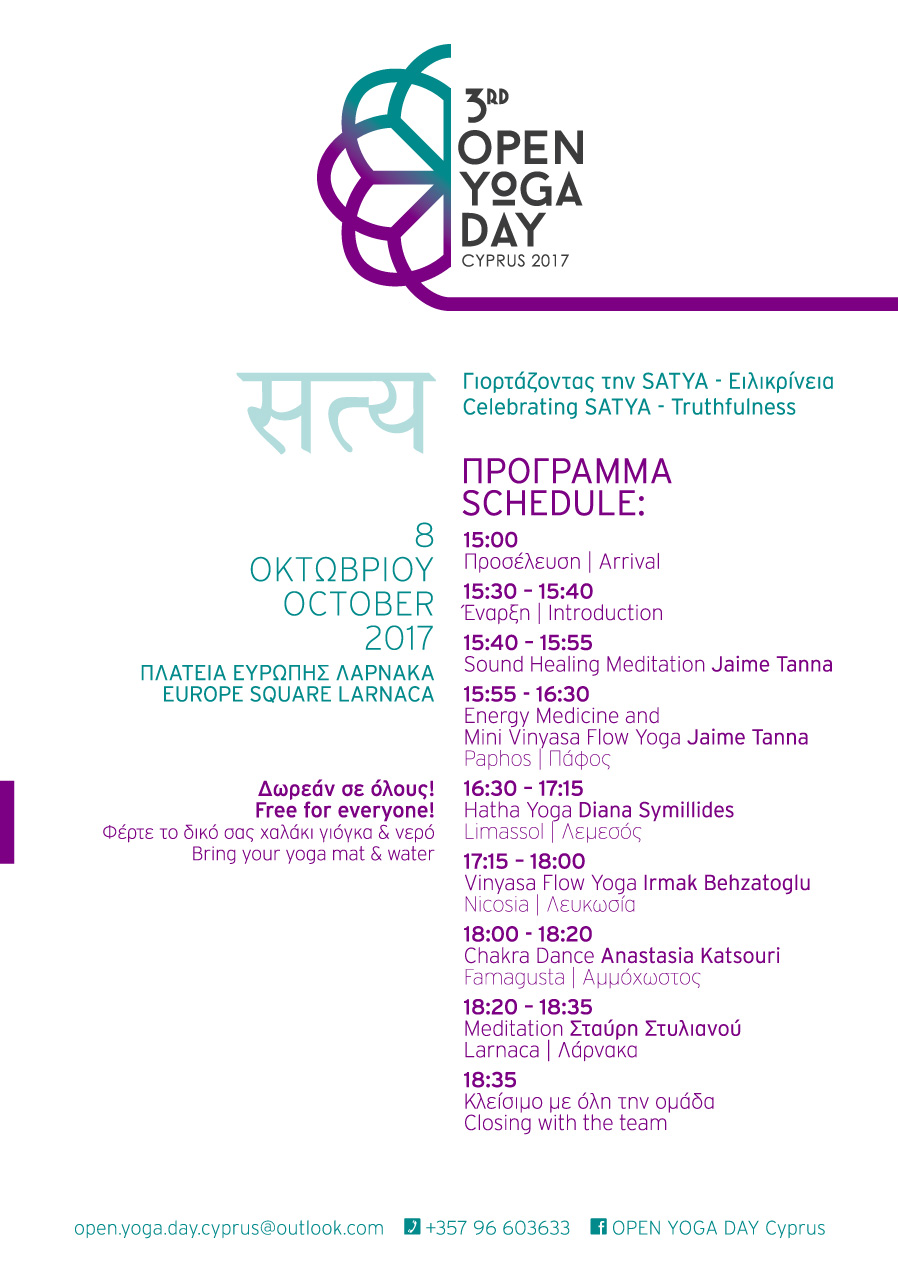 Cyprus Yoga Day Programme